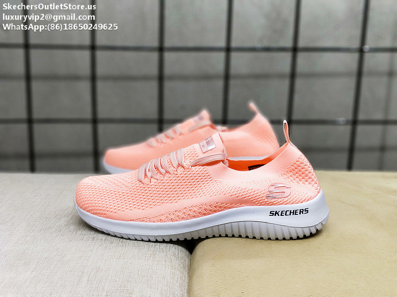 Skechers 2019SS SKECH KNIT SOCKFIT Women Running Shoes Pink 36-39